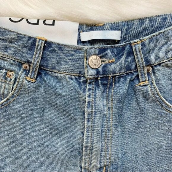 Urban Outfitters BDG Jean Shorts Jorts Distressed High Waist Cut off Denim Small - Picture 8 of 16